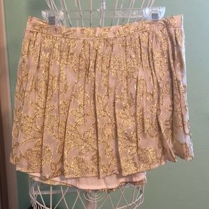 Hollister gold skirt